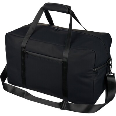 Torba sportowa, podróżna z nadrukiem Twojego logo, materiał: pu, poliester, kolor: czarny Torba sportowa, podróżna z nadrukiem Twojego logo, materiał: pu, poliester, kolor: czarny