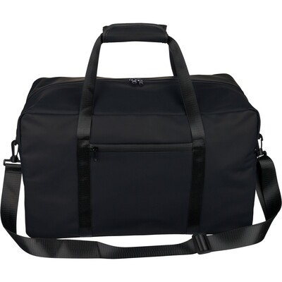Torba sportowa, podróżna z nadrukiem Twojego logo, materiał: pu, poliester, kolor: czarny Torba sportowa, podróżna z nadrukiem Twojego logo, materiał: pu, poliester, kolor: czarny
