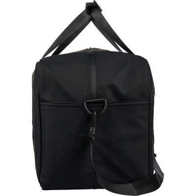 Torba sportowa, podróżna z nadrukiem Twojego logo, materiał: pu, poliester, kolor: czarny Torba sportowa, podróżna z nadrukiem Twojego logo, materiał: pu, poliester, kolor: czarny