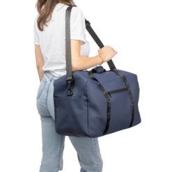 Torba sportowa, podróżna z nadrukiem Twojego logo, materiał: pu, poliester, kolor: niebieski