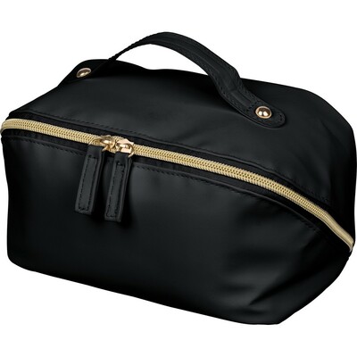 Kosmetyczka z nadrukiem Twojego logo, materiał: pu, poliester, kolor: czarny Kosmetyczka z nadrukiem Twojego logo, materiał: pu, poliester, kolor: czarny