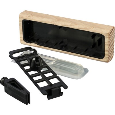 Odświeżacz do samochodu z nadrukiem Twojego logo, materiał: drewno, kolor: brązowy Odświeżacz do samochodu z nadrukiem Twojego logo, materiał: drewno, kolor: brązowy