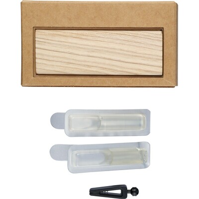 Odświeżacz do samochodu z nadrukiem Twojego logo, materiał: drewno, kolor: brązowy Odświeżacz do samochodu z nadrukiem Twojego logo, materiał: drewno, kolor: brązowy