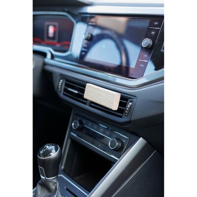 Odświeżacz do samochodu z nadrukiem Twojego logo, materiał: drewno, kolor: brązowy Odświeżacz do samochodu z nadrukiem Twojego logo, materiał: drewno, kolor: brązowy