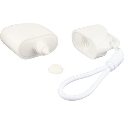 Balsam do ust z nadrukiem Twojego logo, materiał: pp, kolor: biały Balsam do ust z nadrukiem Twojego logo, materiał: pp, kolor: biały