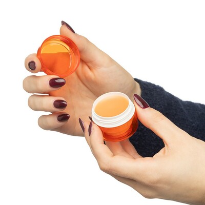 Balsam do ust z nadrukiem Twojego logo, materiał: as, kolor: pomarańczowy Balsam do ust z nadrukiem Twojego logo, materiał: as, kolor: pomarańczowy