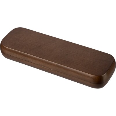 Zestaw piśmienniczy, długopis i pióro kulkowe z nadrukiem Twojego logo, materiał: metal, drewno, mosiądz, kolor: brązowy Zestaw piśmienniczy, długopis i pióro kulkowe z nadrukiem Twojego logo, materiał: metal, drewno, mosiądz, kolor: brązowy