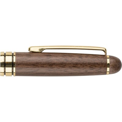 Zestaw piśmienniczy, długopis i pióro kulkowe z nadrukiem Twojego logo, materiał: metal, drewno, mosiądz, kolor: brązowy Zestaw piśmienniczy, długopis i pióro kulkowe z nadrukiem Twojego logo, materiał: metal, drewno, mosiądz, kolor: brązowy