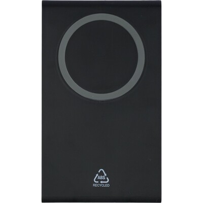 Magnetyczna ładowarka bezprzewodowa 3 w 1, 15W z nadrukiem Twojego logo, materiał: plastik, kolor: czarny Magnetyczna ładowarka bezprzewodowa 3 w 1, 15W z nadrukiem Twojego logo, materiał: plastik, kolor: czarny