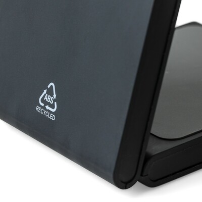 Magnetyczna ładowarka bezprzewodowa 3 w 1, 15W z nadrukiem Twojego logo, materiał: plastik, kolor: czarny Magnetyczna ładowarka bezprzewodowa 3 w 1, 15W z nadrukiem Twojego logo, materiał: plastik, kolor: czarny