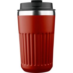 Kubek termiczny 400 ml z nadrukiem Twojego logo, materiał: pp, stal nierdzewna, silikon, stal, kolor: burgund