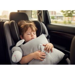 Pluszowa poduszka, osiołek | Logan z nadrukiem Twojego logo, materiał: plusz, kolor: szary