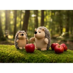 Pluszowy jeż | Danica z nadrukiem Twojego logo, materiał: plusz, kolor: szary