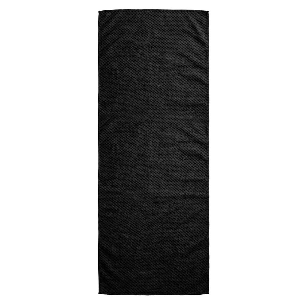 Ręcznik chłodzący z nadrukiem Twojego logo, materiał: pp, kolor: czarny Ręcznik chłodzący z nadrukiem Twojego logo, materiał: pp, kolor: czarny