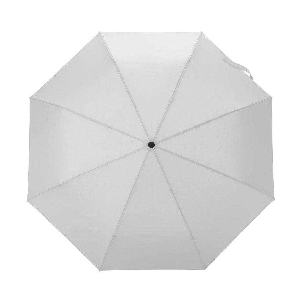 Mały parasol automatyczny 21" AWARE™ RPET z nadrukiem Twojego logo, materiał: rpet, kolor: biały Mały parasol automatyczny 21" AWARE™ RPET z nadrukiem Twojego logo, materiał: rpet, kolor: biały