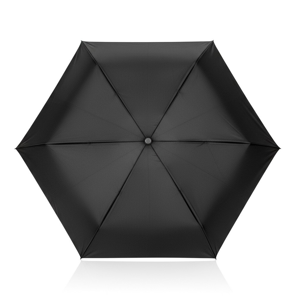 Parasol manualny 19,5" Aware™ RPET z nadrukiem Twojego logo, materiał: rpet, stal, kolor: czarny Parasol manualny 19,5" Aware™ RPET z nadrukiem Twojego logo, materiał: rpet, stal, kolor: czarny