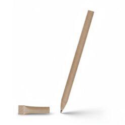 Długopis ze zrolowanego papieru z zatyczką | Brittany z nadrukiem Twojego logo, materiał: papier, kolor: neutralny