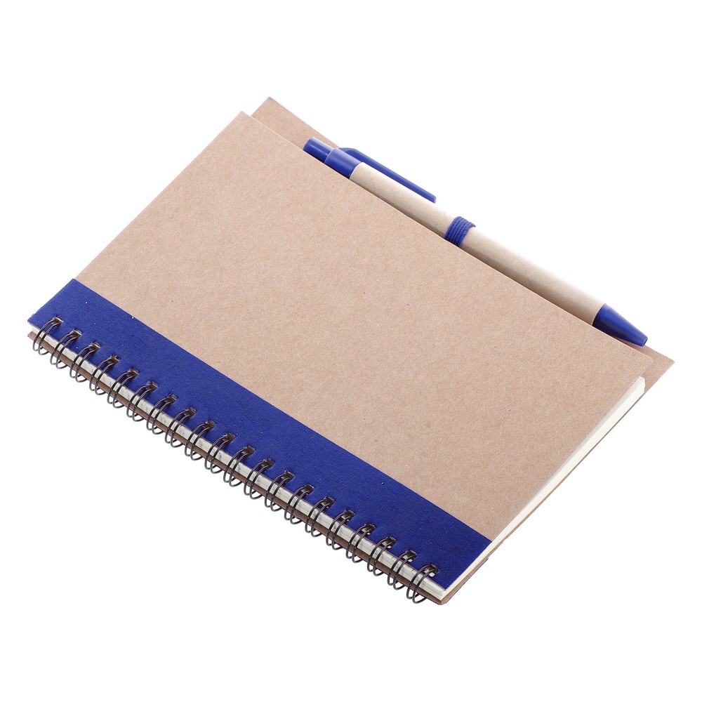 Notatnik ok. A5 z długopisem | Salvatore z nadrukiem Twojego logo, materiał: metal, karton, papier, kolor: granatowy Notatnik ok. A5 z długopisem | Salvatore z nadrukiem Twojego logo, materiał: metal, karton, papier, kolor: granatowy