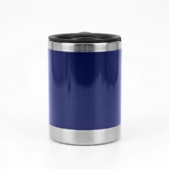 Kubek termiczny 400 ml z nadrukiem Twojego logo, materiał: plastik, stal nierdzewna, stal, as, kolor: granatowy