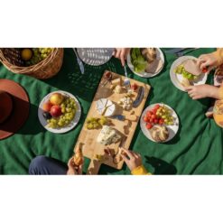 Koc piknikowy | Bellaro z nadrukiem Twojego logo, materiał: poliester, kolor: zielony