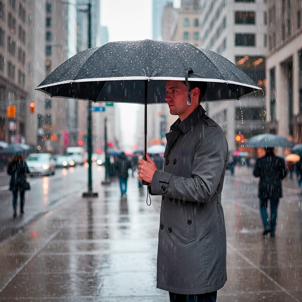 Parasol automatyczny Mauro Conti, składany | Kim z nadrukiem Twojego logo, materiał: metal, pu, włókno szklane, pongee, kolor: czarny Parasol automatyczny Mauro Conti, składany | Kim z nadrukiem Twojego logo, materiał: metal, pu, włókno szklane, pongee, kolor: czarny