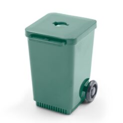 Temperówka "kosz na śmieci" | Cira z nadrukiem Twojego logo, materiał: plastik, kolor: zielony