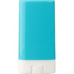 Sztyft do ochrony przeciwsłonecznej SPF 30 z nadrukiem Twojego logo, materiał: pp, kolor: błękitny