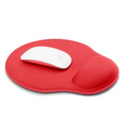 Podkładka pod mysz | Dario z nadrukiem Twojego logo, materiał: poliester, kolor: czerwony