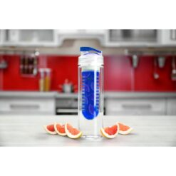 Butelka sportowa 650 ml | Carter z nadrukiem Twojego logo, materiał: ps, tritan, as, kolor: granatowy
