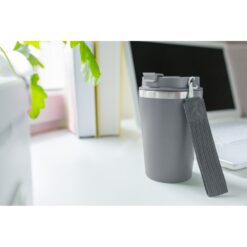 Kubek termiczny 350 ml | Nairod z nadrukiem Twojego logo, materiał: pp, stal nierdzewna, stal, kolor: szary