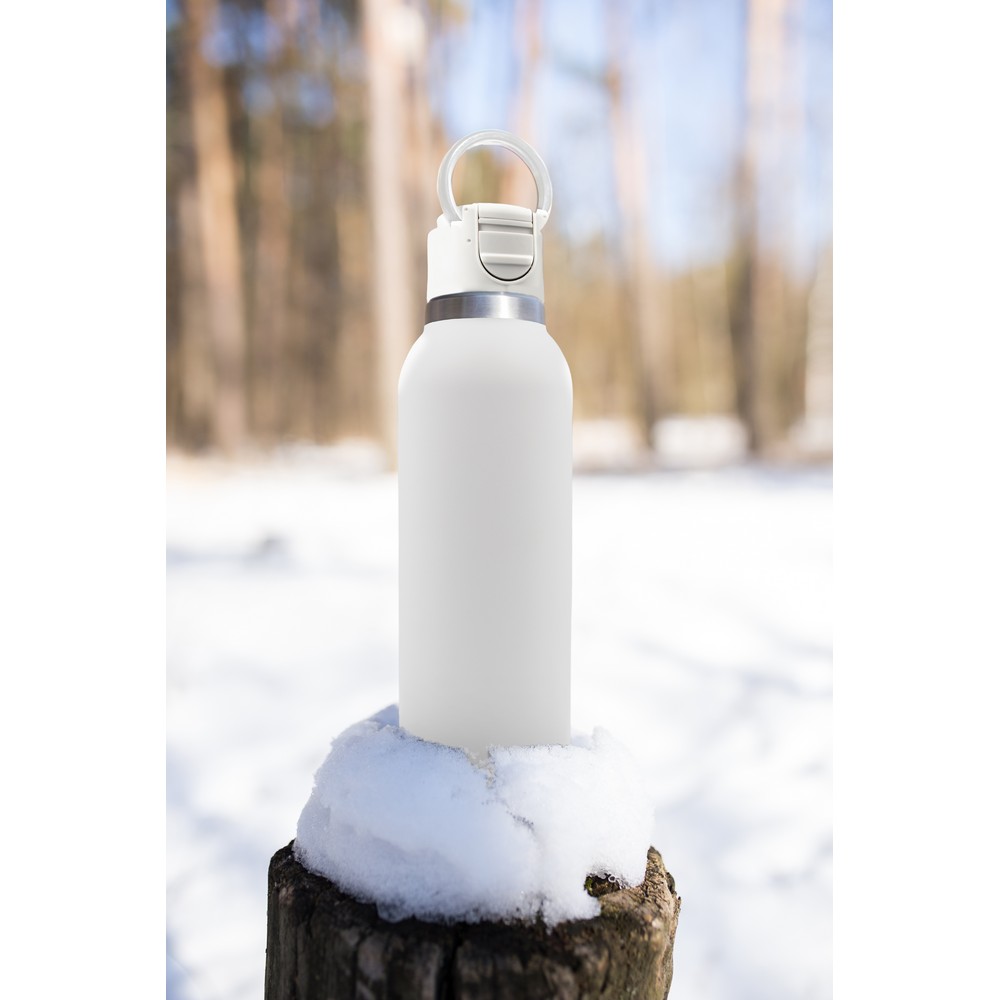 Butelka termiczna 700 ml Air Gifts | Marcelo z nadrukiem Twojego logo, materiał: stal nierdzewna, stal, kolor: biały Butelka termiczna 700 ml Air Gifts | Marcelo z nadrukiem Twojego logo, materiał: stal nierdzewna, stal, kolor: biały