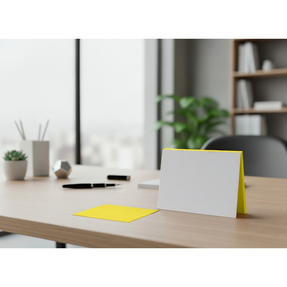 Elektrostatyczne karteczki samoprzylepne | Rolly z nadrukiem Twojego logo, materiał: papier, pp, kolor: żółty Elektrostatyczne karteczki samoprzylepne | Rolly z nadrukiem Twojego logo, materiał: papier, pp, kolor: żółty