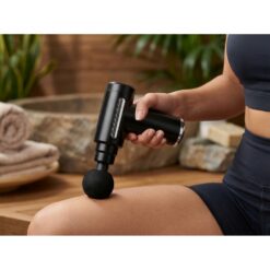 Masażer mięśni z nadrukiem Twojego logo, materiał: plastik, kolor: czarny