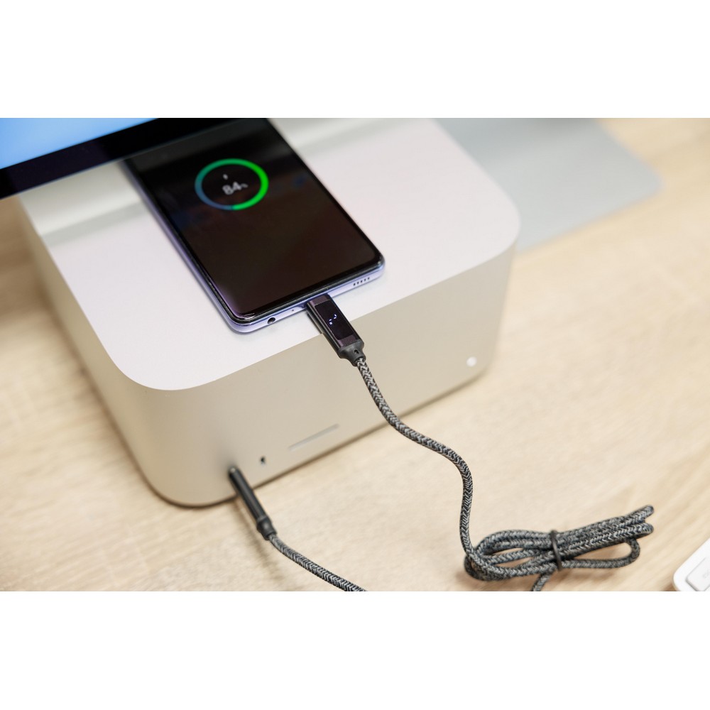 Kabel do ładowania z nadrukiem Twojego logo, materiał: metal, plastik, nylon, bawełna, kolor: czarny Kabel do ładowania z nadrukiem Twojego logo, materiał: metal, plastik, nylon, bawełna, kolor: czarny