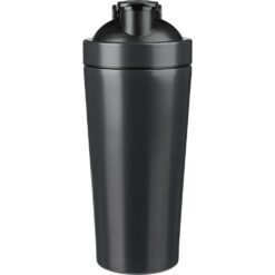 Butelka sportowa 750 ml, shaker z nadrukiem Twojego logo, materiał: pp, stal nierdzewna, silikon, stal, kolor: czarny