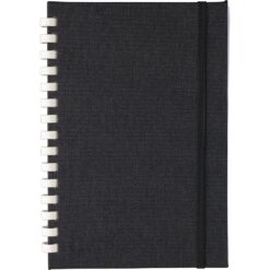 Notatnik ok. A5 z nadrukiem Twojego logo, materiał: papier, rpet, kolor: czarny