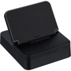 Ładowarka bezprzewodowa 15W z nadrukiem Twojego logo, materiał: metal, plastik, pu, kolor: czarny