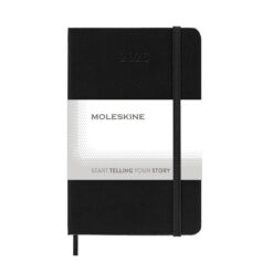 Kalendarz MOLESKINE z nadrukiem Twojego logo, materiał: papier, pp, kolor: czarny