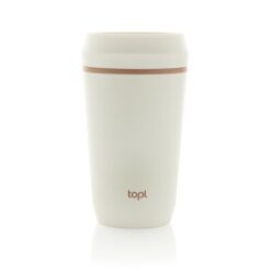 Kubek podróżny 354 ml Topl z nadrukiem Twojego logo, materiał: pp, kolor: white