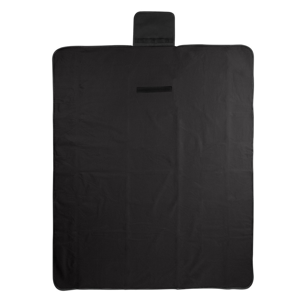 Koc piknikowy z nadrukiem Twojego logo, materiał: peva, kolor: czarny Koc piknikowy z nadrukiem Twojego logo, materiał: peva, kolor: czarny