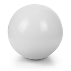 Dmuchana piłka plażowa | Brianda z nadrukiem Twojego logo, materiał: pvc, kolor: biały