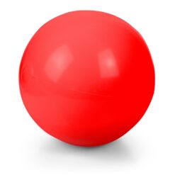 Dmuchana piłka plażowa | Brianda z nadrukiem Twojego logo, materiał: pvc, kolor: czerwony