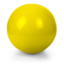 Dmuchana piłka plażowa | Brianda z nadrukiem Twojego logo, materiał: pvc, kolor: żółty