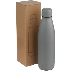 Butelka termiczna 500 ml z nadrukiem Twojego logo, materiał: stal nierdzewna, stal, kolor: szary