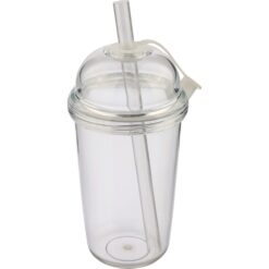 Kubek podróżny 500 ml z nadrukiem Twojego logo, materiał: silikon, rpet, as, kolor: neutralny