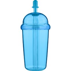 Kubek podróżny 500 ml z nadrukiem Twojego logo, materiał: silikon, rpet, as, kolor: błękitny
