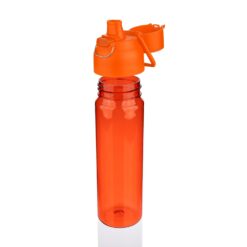 Butelka sportowa 750 ml z nadrukiem Twojego logo, materiał: metal, pp, silikon, tritan, kolor: pomarańczowy
