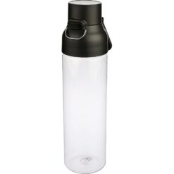 Butelka sportowa 750 ml z nadrukiem Twojego logo, materiał: metal, pp, silikon, tritan, kolor: czarny