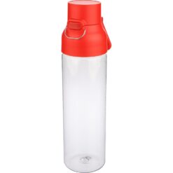 Butelka sportowa 750 ml z nadrukiem Twojego logo, materiał: metal, pp, silikon, tritan, kolor: czerwony