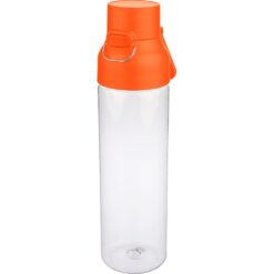 Butelka sportowa 750 ml z nadrukiem Twojego logo, materiał: metal, pp, silikon, tritan, kolor: pomarańczowy